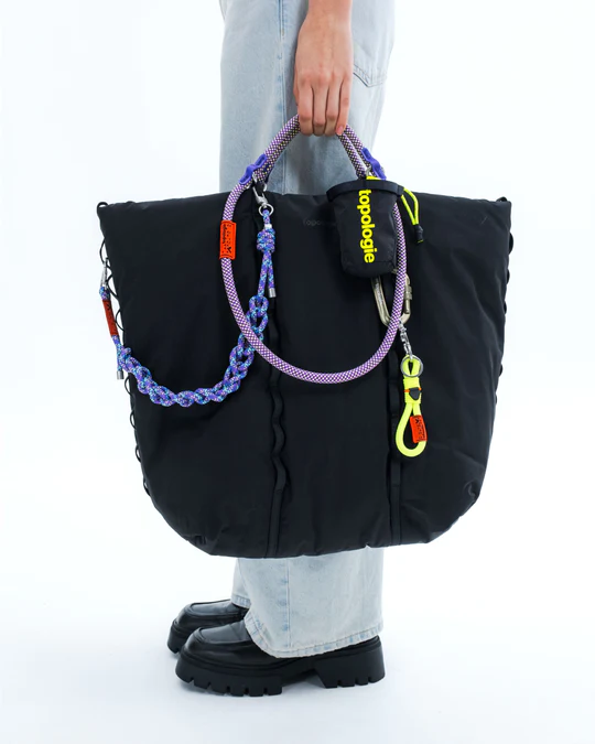 TOPOLOGIE Cloud Tote Black Tech Sateen