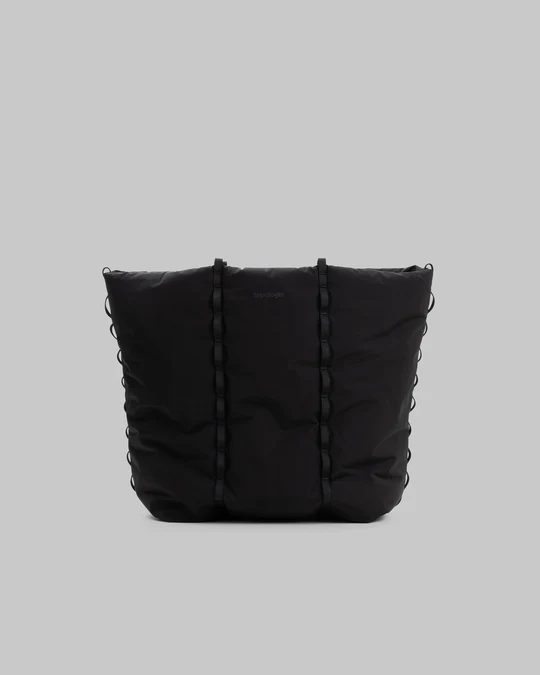 TOPOLOGIE Cloud Tote Black Tech Sateen