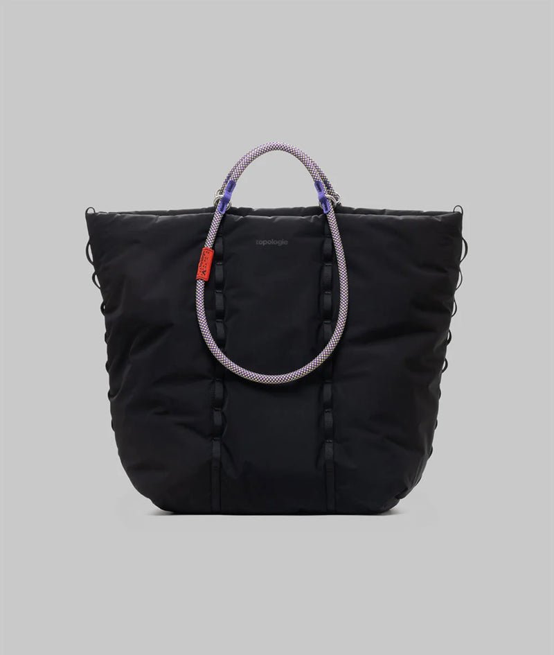 TOPOLOGIE Cloud Tote Black Tech Sateen