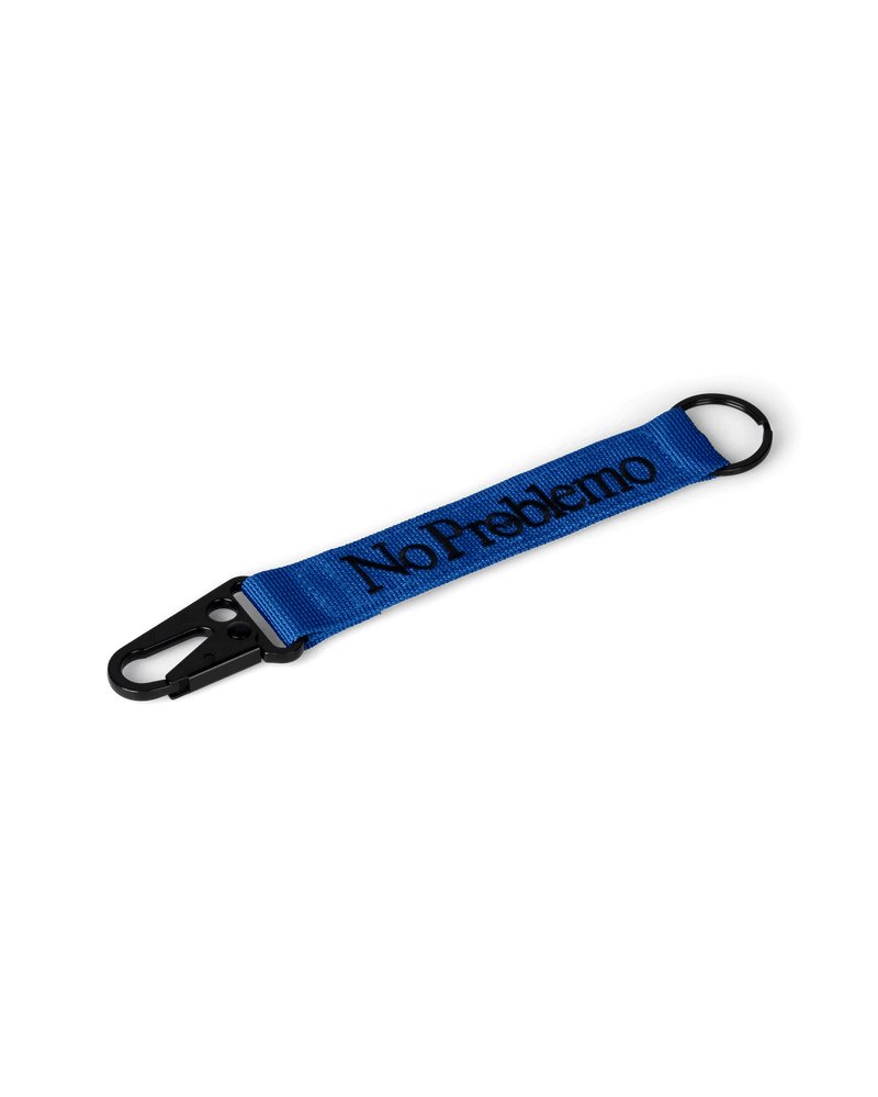 NO PROBLEMO Mini Problemo Carabiner Keychain Blue