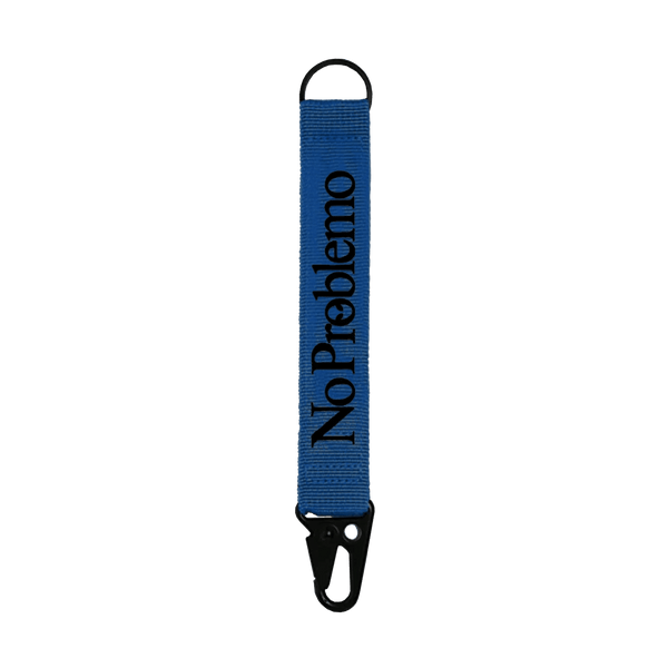 NO PROBLEMO Mini Problemo Carabiner Keychain Blue