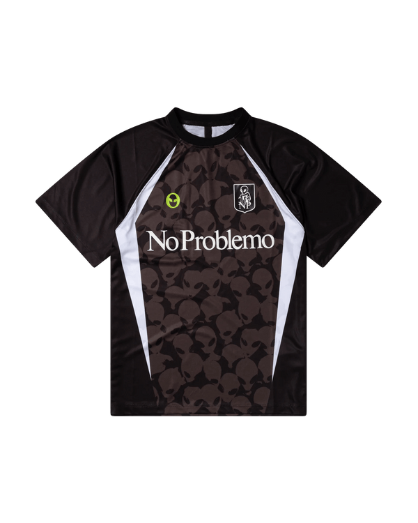 NO PROBLEMO Area 51 Football Shirt Black