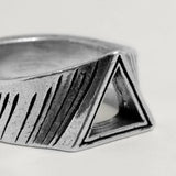 Twojeys Triangle Ring  Silver