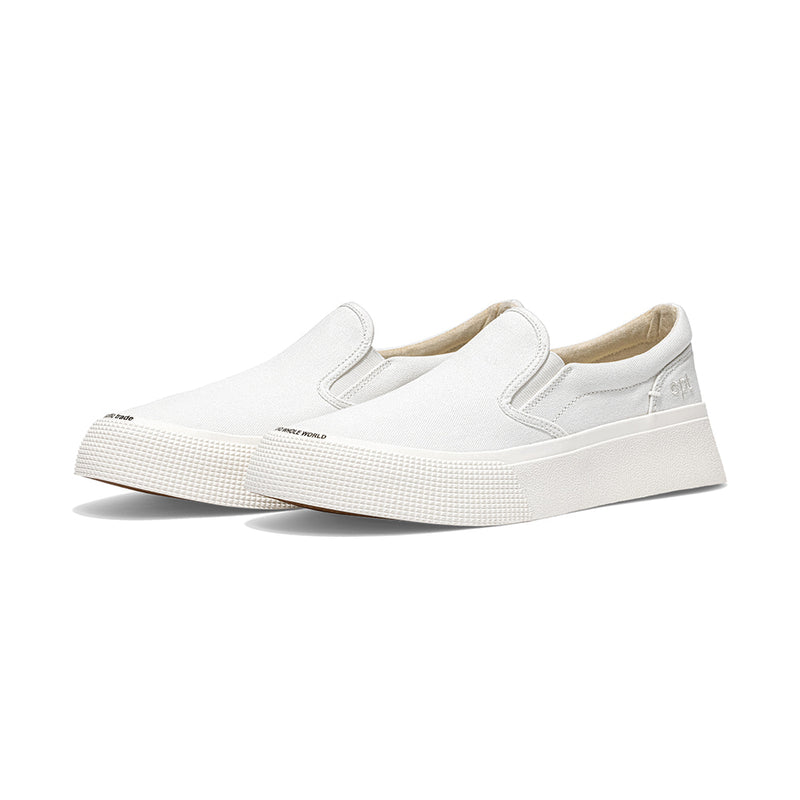 EPT Slip On Canvas White Sneakers