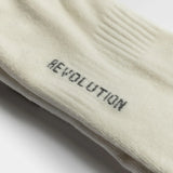 REVOLUTION Calcetines Hombre Jaquard Crew Sock 8906 White