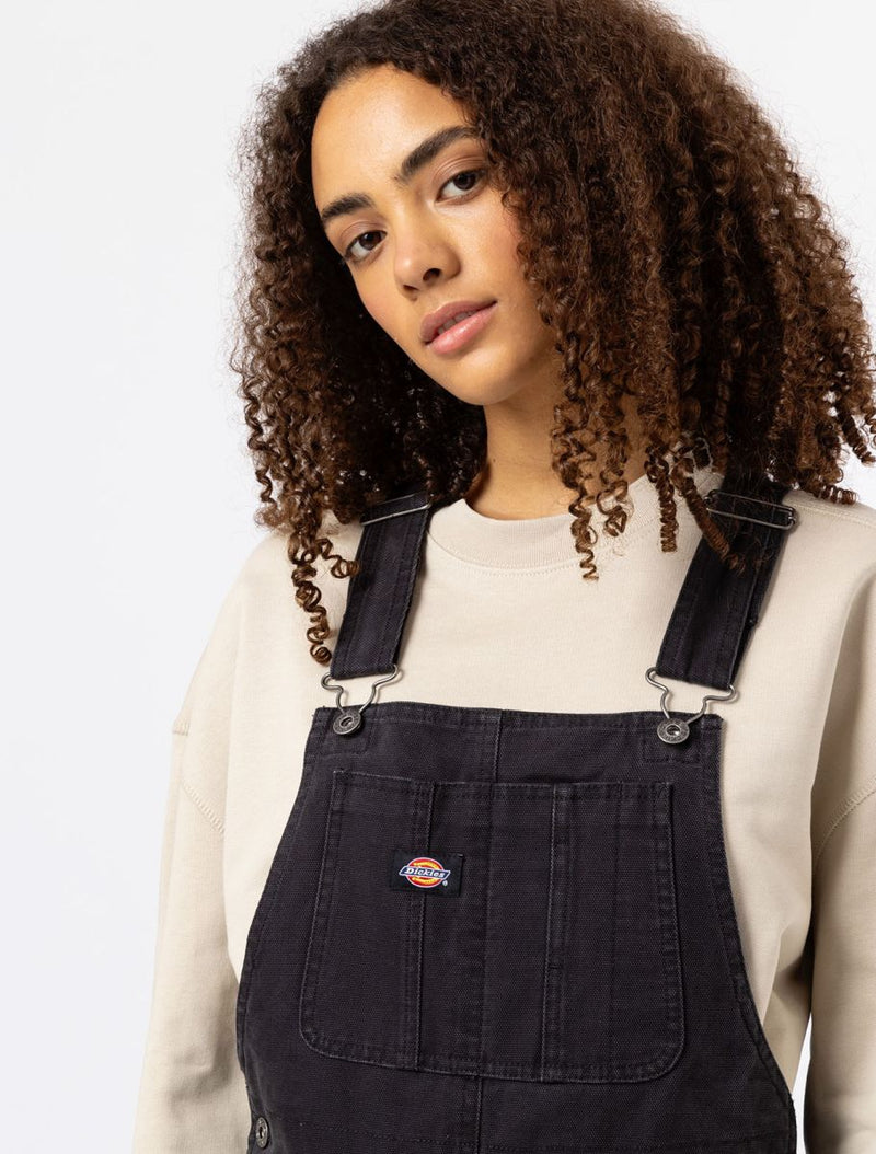 DICKIES Peto Duck Canvas BIB  Woman Black