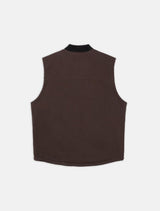 DICKIES Duck Canvas Vest Dark Brown