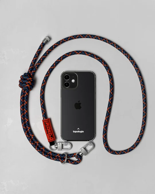 TOPOLOGIE 8MM Rope Strap Orange Navy