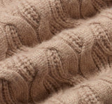 THINKING MU Beige Carmen Knitted Sweater