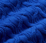 THINKING MU Blue Carmen Knitted Sweater