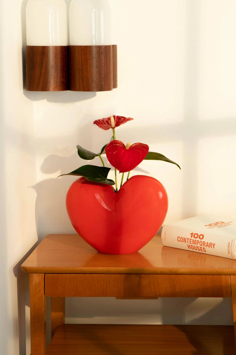 Love Red Vase