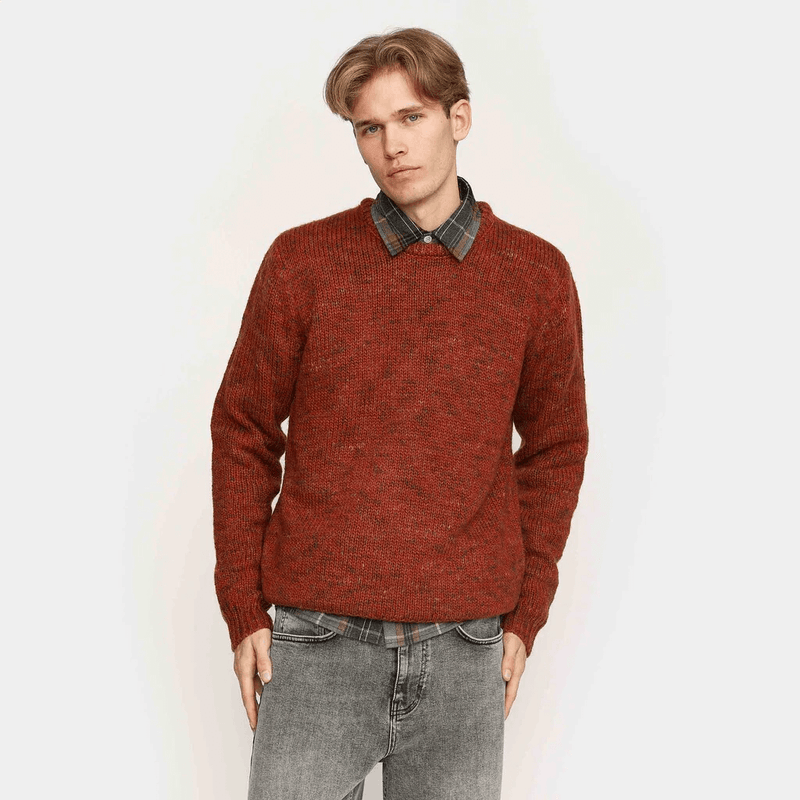 REVOLUTION Knit Sweater 6528 Dark Red