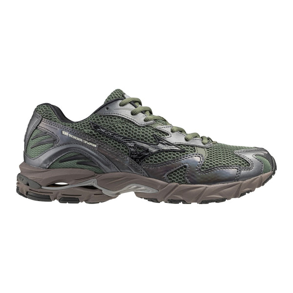 MIZUNO Wave Rider 10 Y2K Pack Agave Green / Black Sand / Metallic Grey