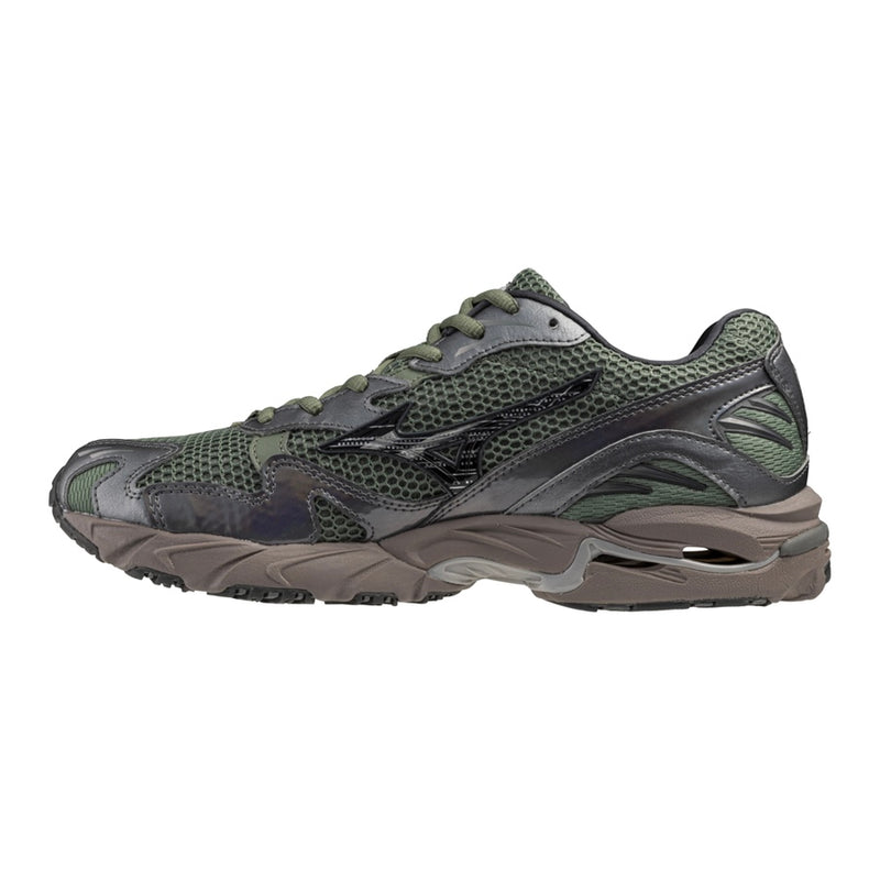 MIZUNO Wave Rider 10 Y2K Pack Agave Green / Black Sand / Metallic Grey