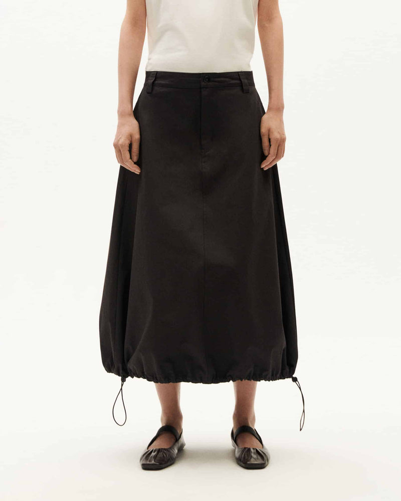 THINKING MU Black Etel Skirt