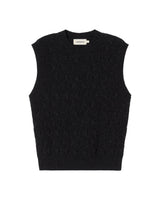 THINKING MU Luna Knitted Vest Gris Marengo