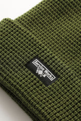 SERVICE WORKS Waffle Logo Beanie Olive