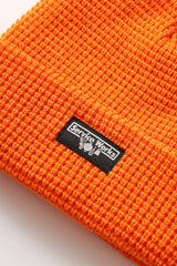 SERVICE WORKS Waffle Logo Beanie Orange