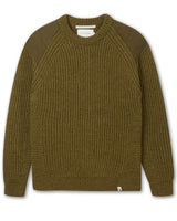 PEREGRINE Men´s British Wool Commando Crew Jumper Khaki