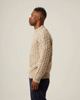 PEREGRINE Men´s British Wool Hudson Aran Jumper Skiddaw