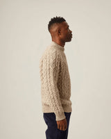 PEREGRINE Men´s British Wool Hudson Aran Jumper Skiddaw