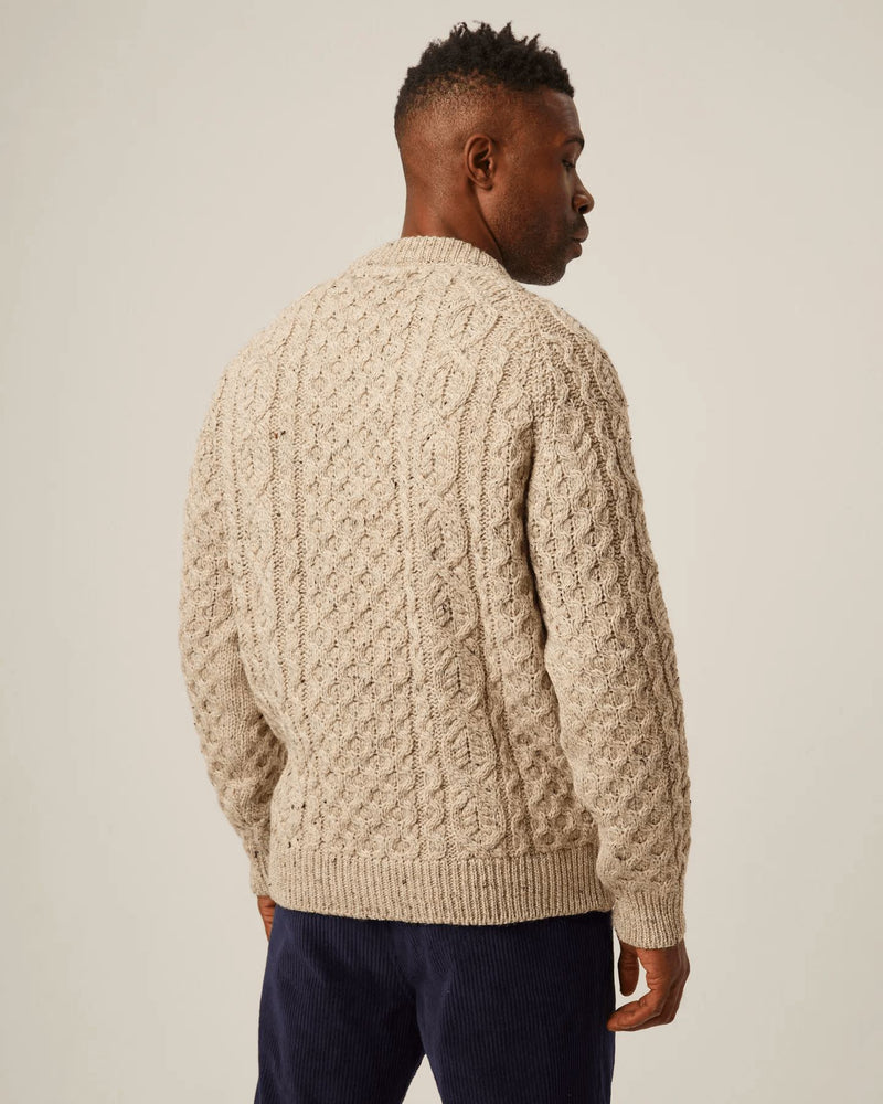 PEREGRINE Men´s British Wool Hudson Aran Jumper Skiddaw