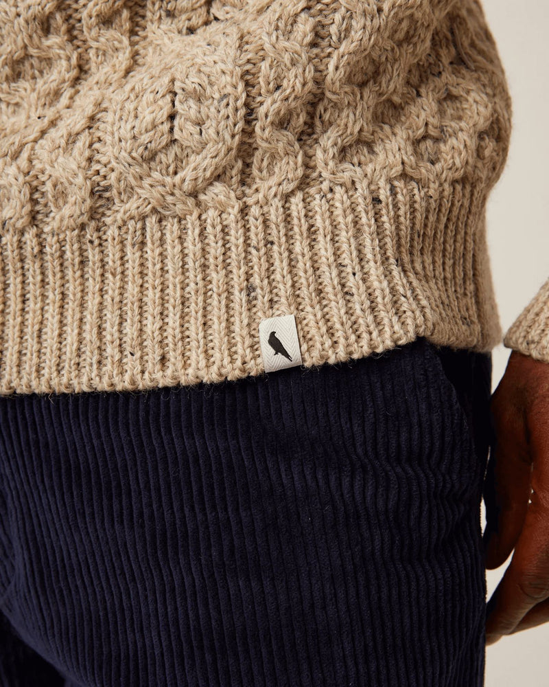 PEREGRINE Men´s British Wool Hudson Aran Jumper Skiddaw