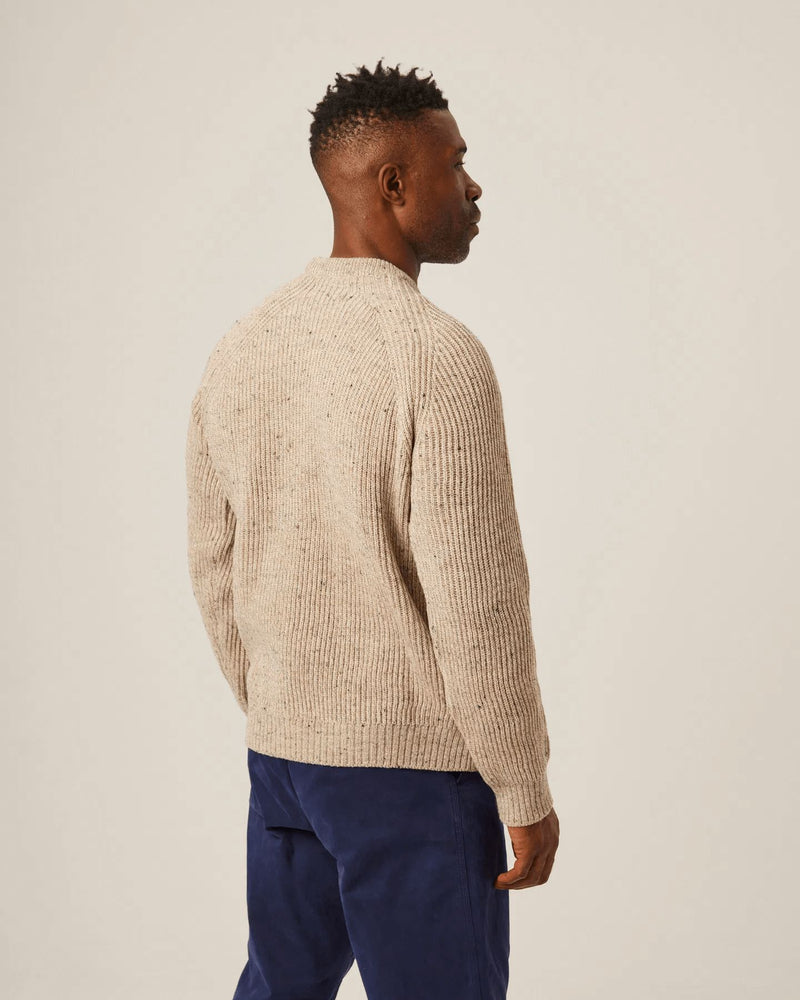 PEREGRINE Men´s Merino Wool Ford Crew Jumper Oatmeal